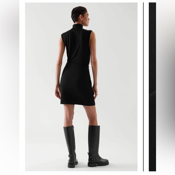 Cos Black Stretch Mini Skirt (new without tags) - Picture 2 of 7